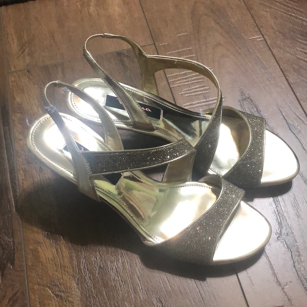 Gold High Heels